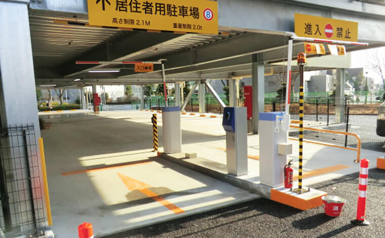 マンション・月極駐車場のバーゲート事例（千葉市）