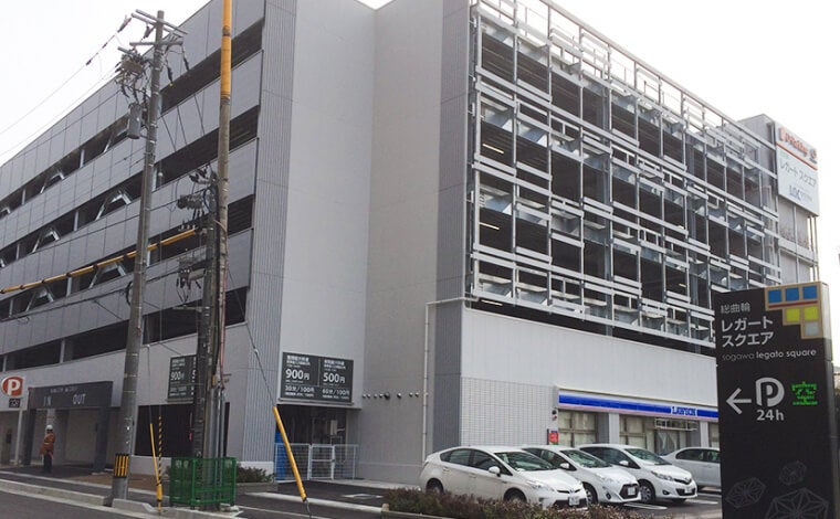 車番認証システム対応の自走式駐車場事例（富山市）